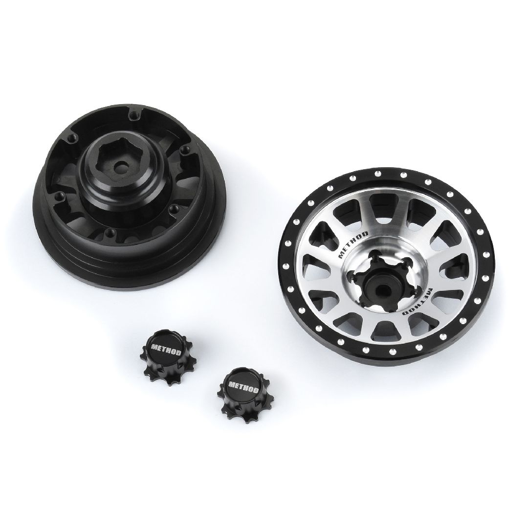 Pro-Line 2.9" Method 305 Silver Alum +2 Offset Wheel Faces (2) – image 2