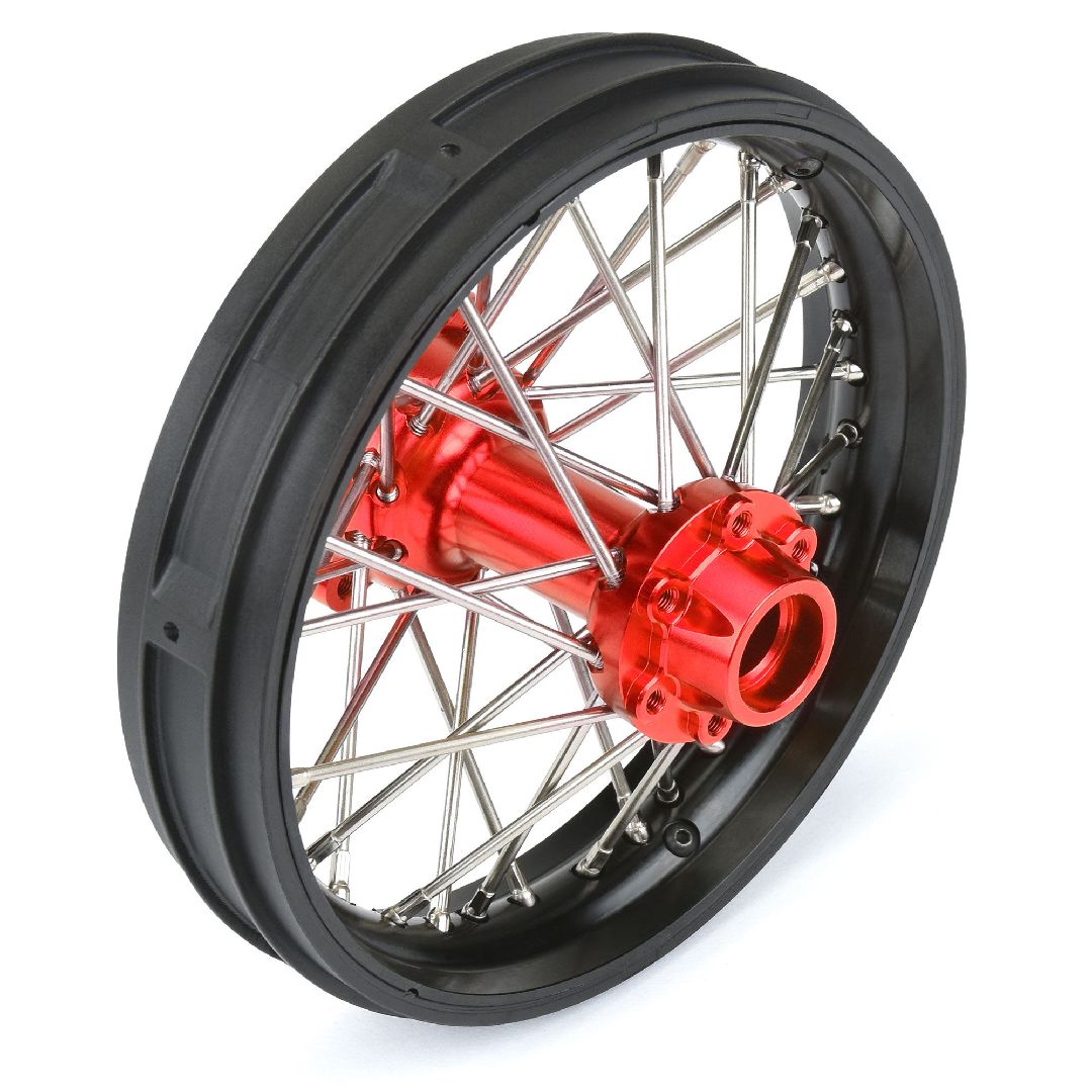 Pro-Line Pro-Spec Alum V2 Bead Rear Wheel, Black/Red – image 2