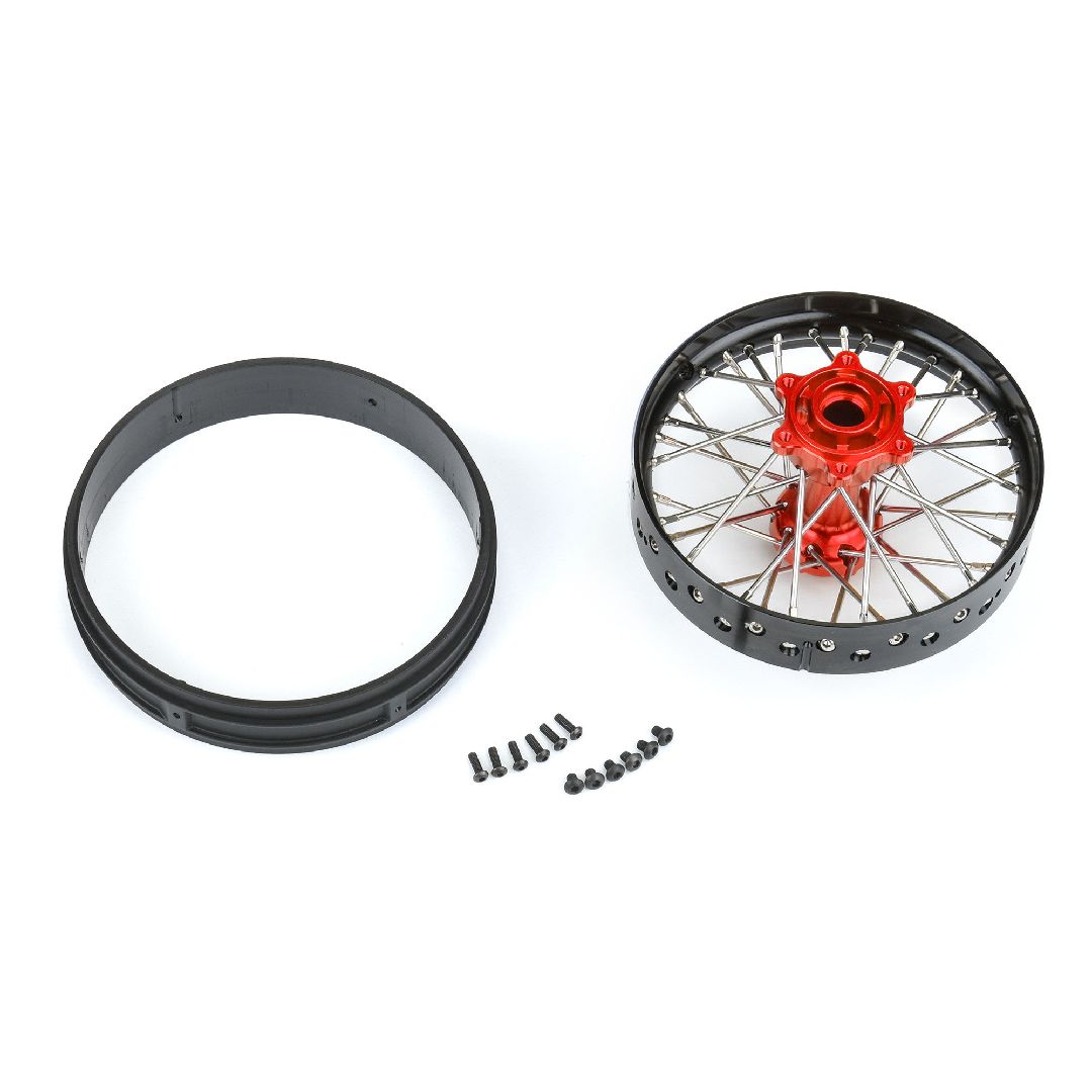 Pro-Line Pro-Spec Alum V2 Bead Rear Wheel, Black/Red – image 5