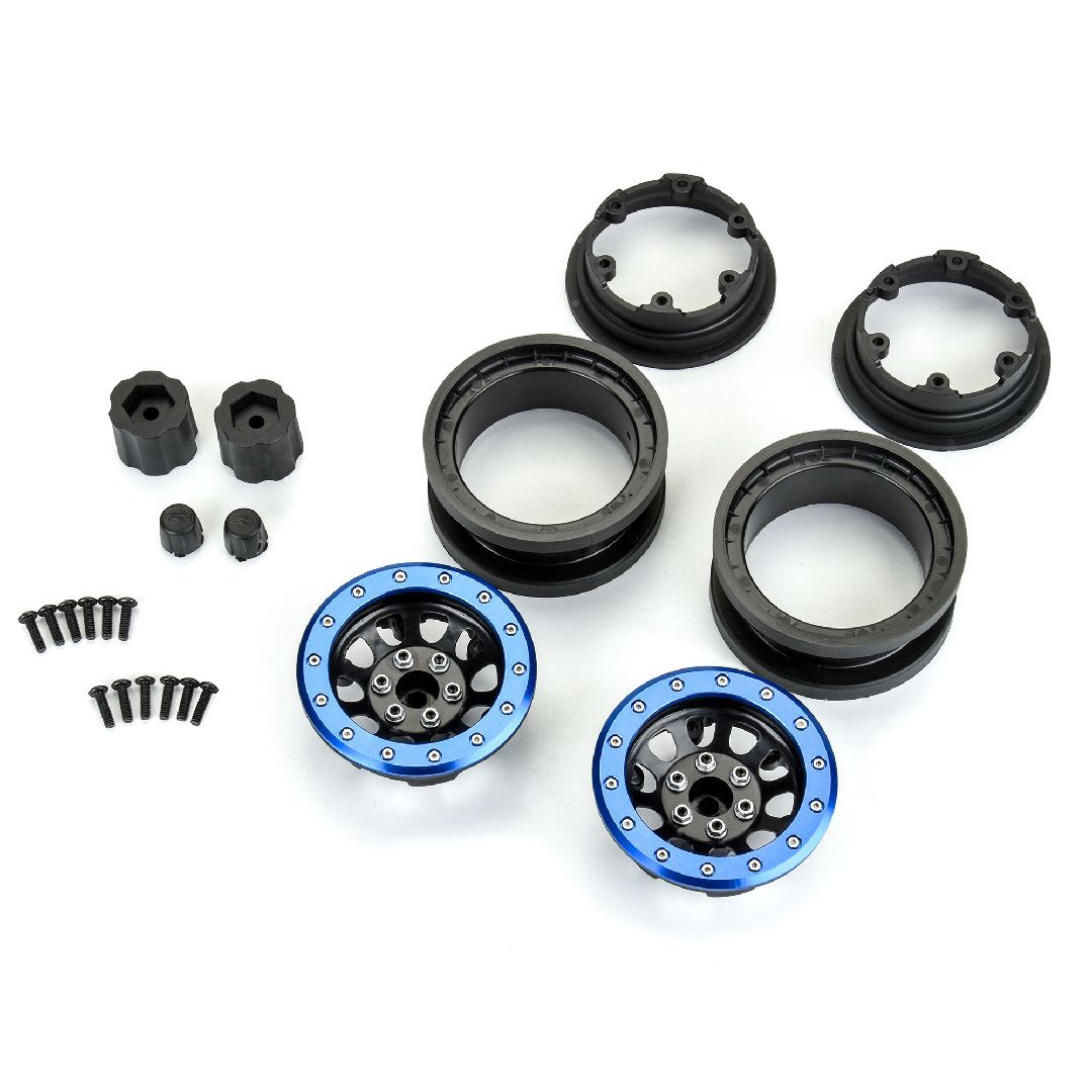 Pro-Line Steelies Blue/Black 2.9" Steel Dual Offset Whls – image 3