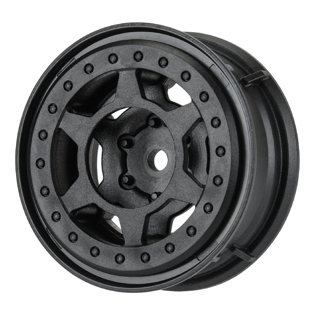 Pro-Line Holcomb F/R 1.55" 12mm Crawler Bead-Loc Whls (2) Black – image 3
