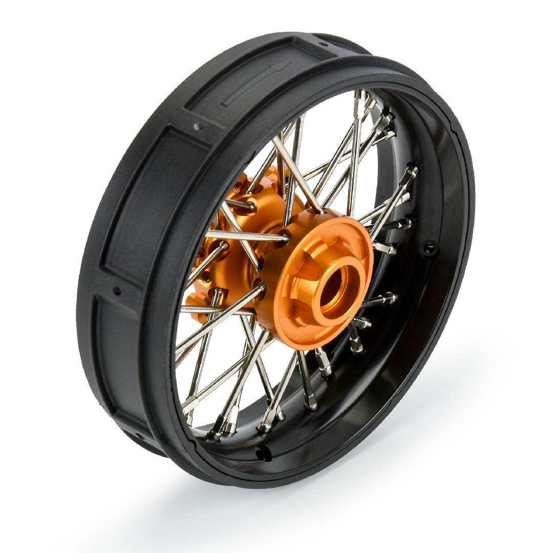 Pro-Line Pro-Spec Alum Front Wheel Assembled, Black/Gold – image 5
