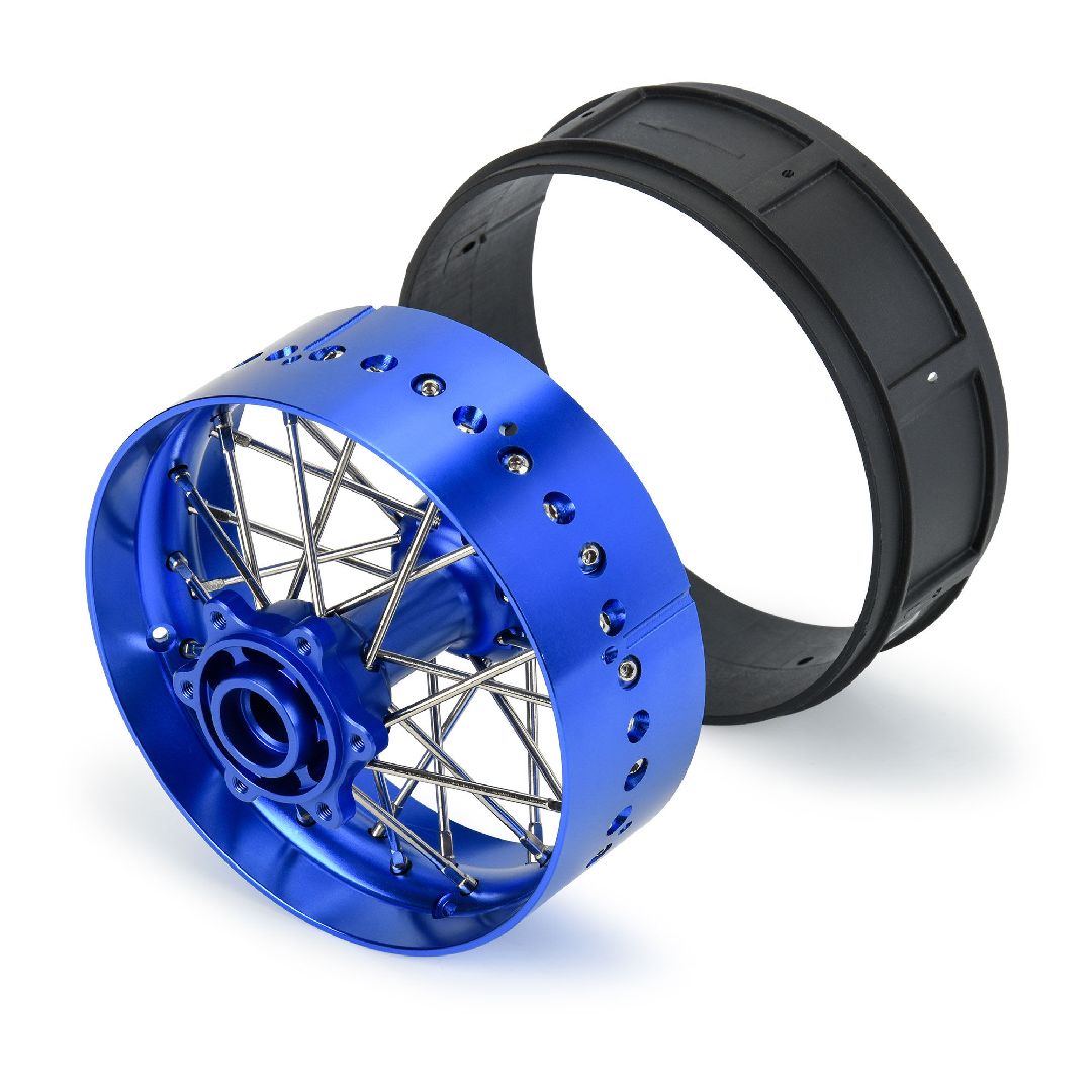 Pro-Line Pro-Spec Aluminum V2 Bead Rear Wheel Blue/Blue (1) – image 4