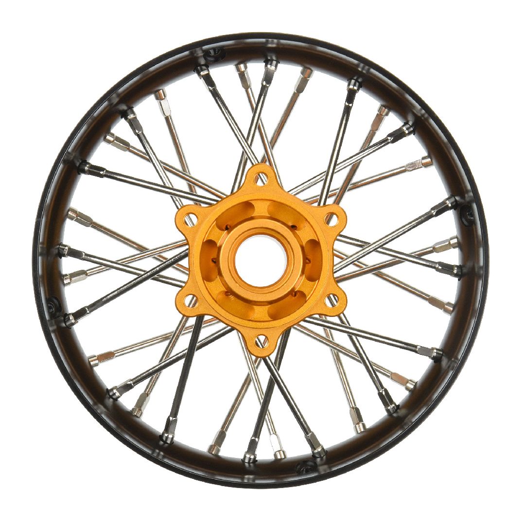 Pro-Line Pro-Spec Aluminum V2 Bead Rear Wheel Black/Gold (1) – image 2