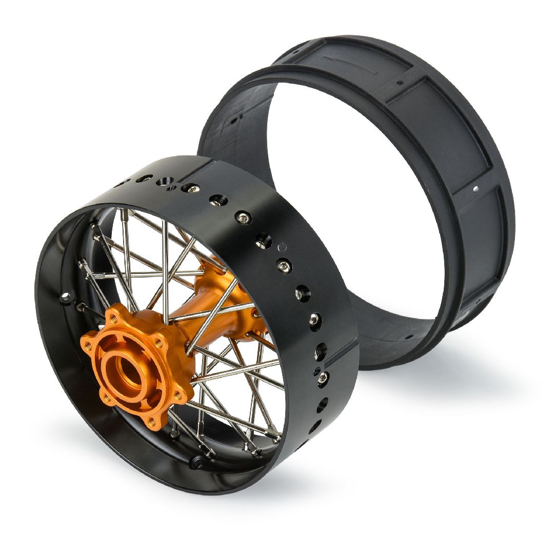 Pro-Line Pro-Spec Aluminum V2 Bead Rear Wheel Black/Gold (1) – image 5