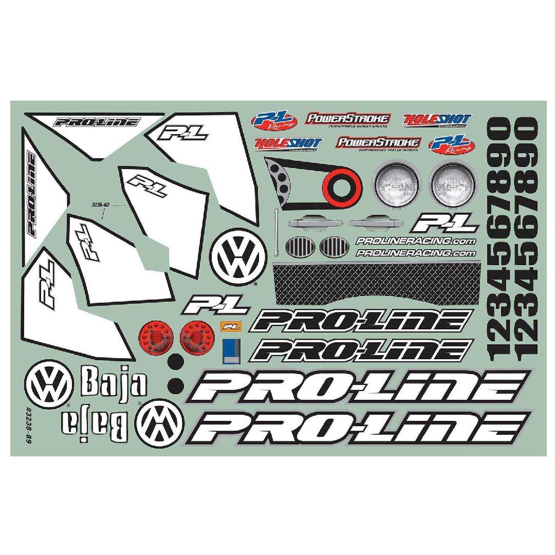 Pro-Line Volkswagen Full Fender Baja Bug Clear Body – image 5