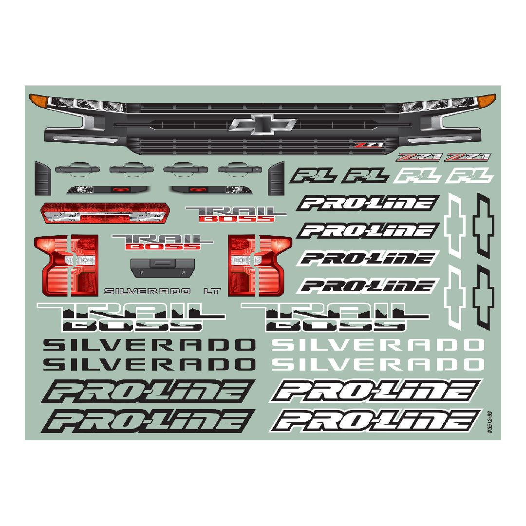 Pro-Line 2019 Chevy Silverado Z71 Trail Boss Clear Body – image 2