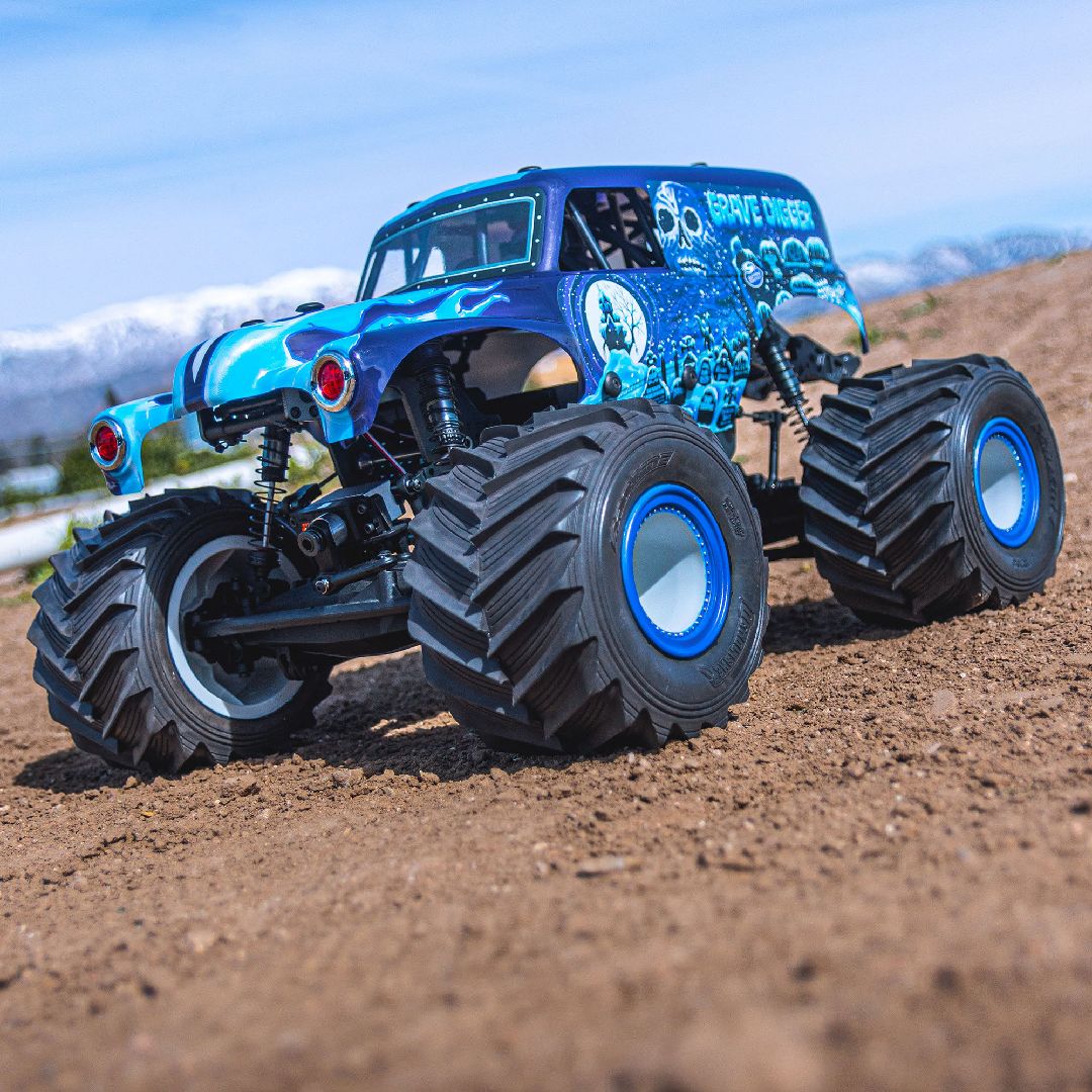 Pro-Line 1/10 Grave Digger Ice (Blue) Painted Body Set: LMT – image 2