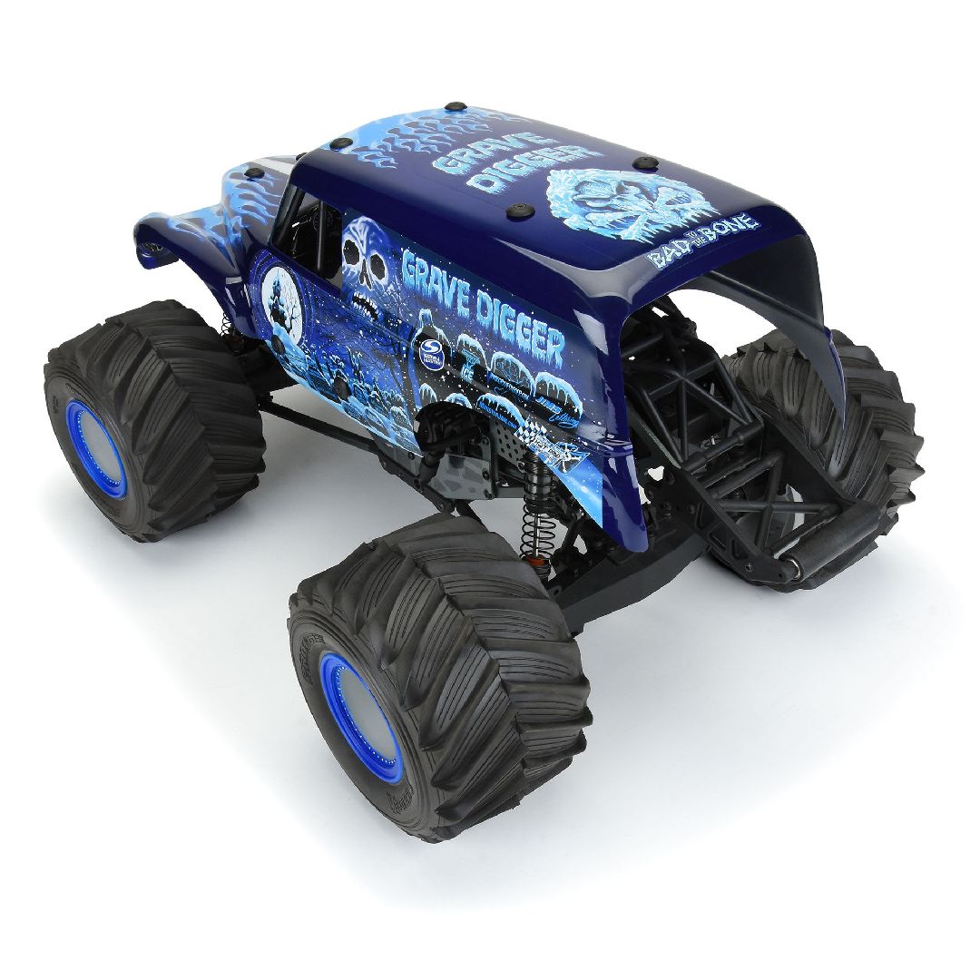 Pro-Line 1/10 Grave Digger Ice (Blue) Painted Body Set: LMT – image 6
