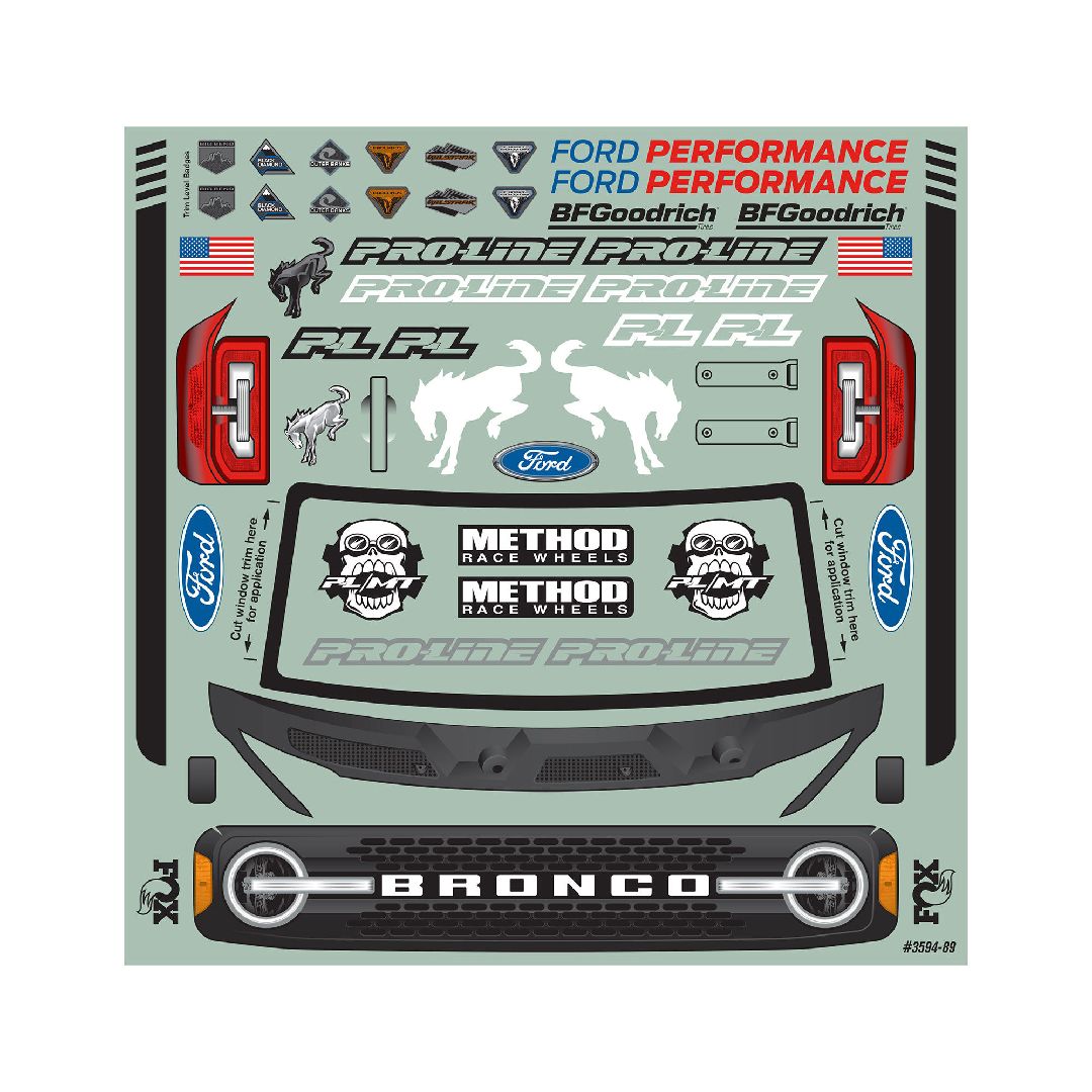 Pro-Line 1/8 2021 Ford Bronco Clr Bdy: MAXX, E-REVO 2.0 – image 5
