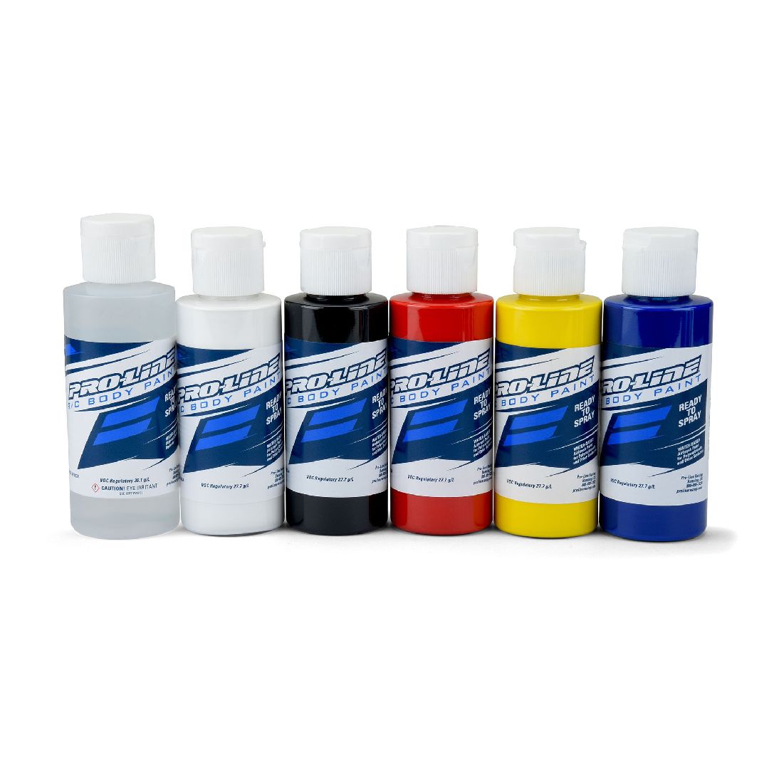Pro-Line RC Body Paint Primary Color Set (6 Pack) – image 3
