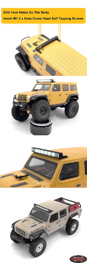 RC4WD Roof LED Light Bar for Axial SCX24 Jeep Wrangler JLU – image 2