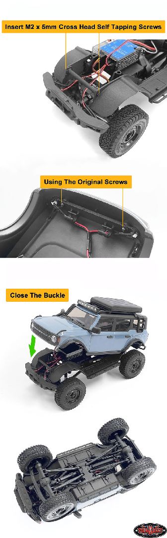 RC4WD Inner Fender Set for Axial SCX24 2021 Ford Bronco – image 6