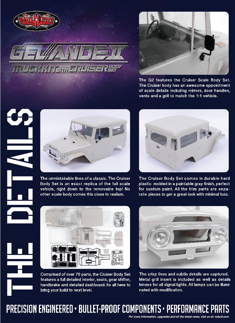 RC4WD 1/10 Gelande II Cruiser 4x4 Kit thumbnail 9