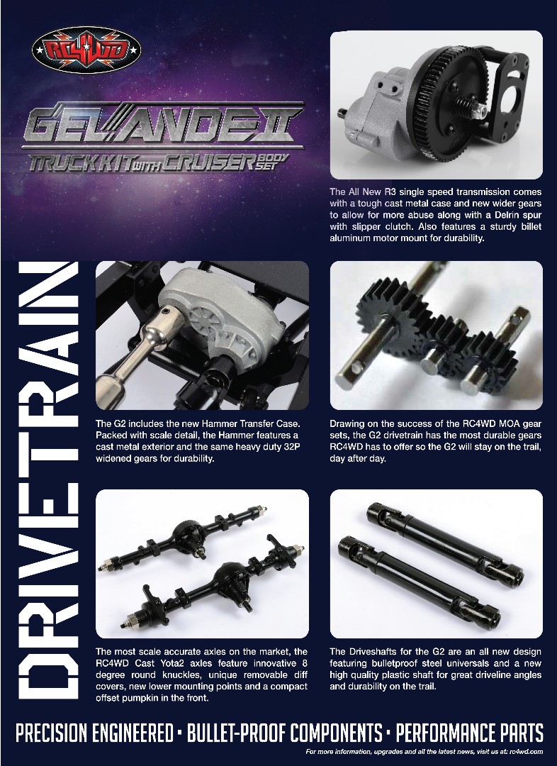 RC4WD 1/10 Gelande II Cruiser 4x4 Kit thumbnail 14