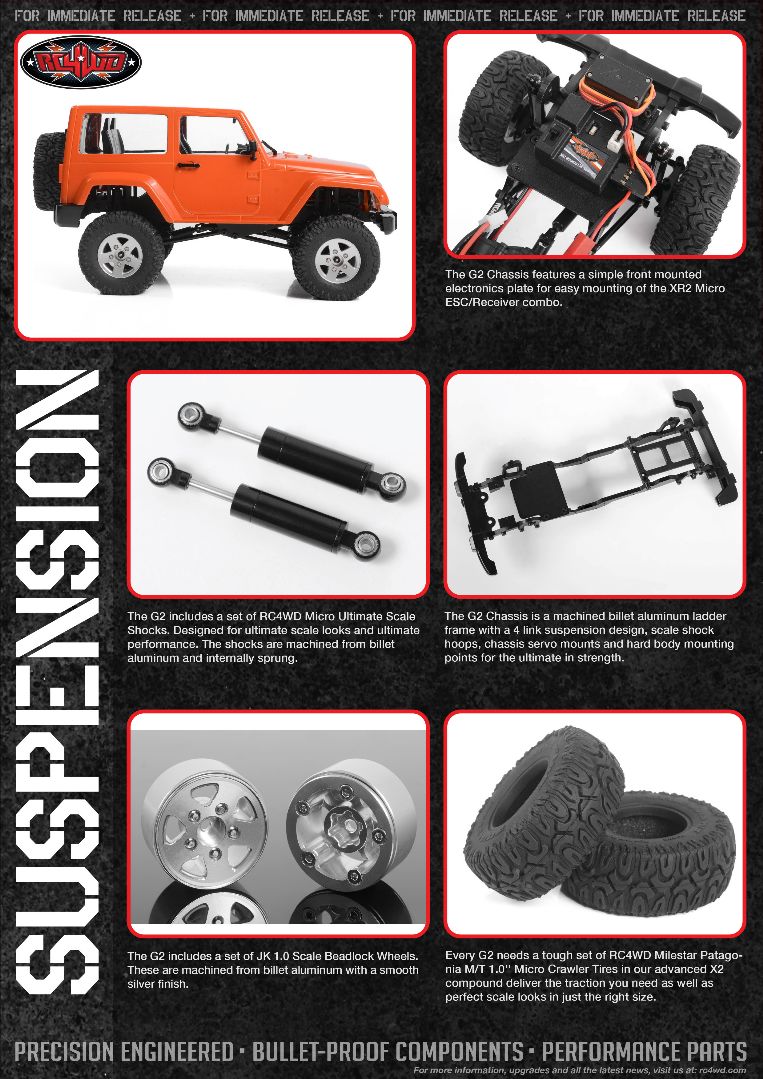 RC4WD 1/18 Gelande II Black Rock 4x4 RTR - Orange – image 3
