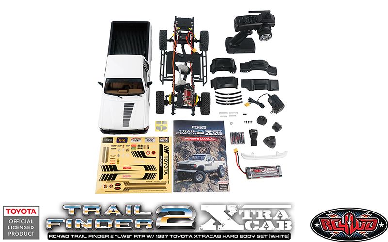 RC4WD 1/10 Trail Finder 2 LWB 87 Toyota Xtracab 4x4 RTR - White – image 9