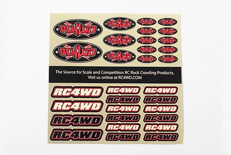 RC4WD Small Decal Sheet thumbnail 1