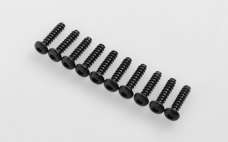 RC4WD Button Head Self Tapping Screws M3 X 12mm (Black) thumbnail 1
