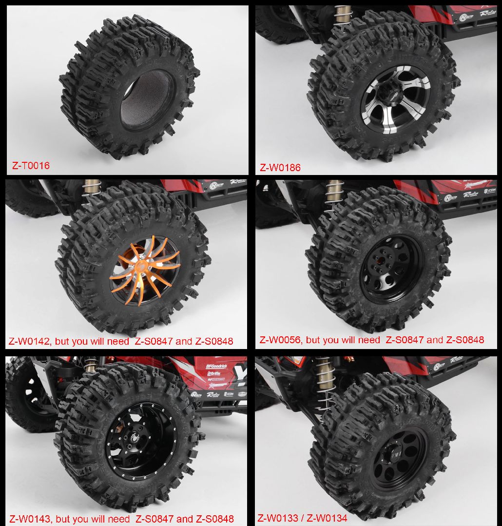 RC4WD 3.8" Mud Slingers Monster 40 Series X4 Tires 7.55" OD (2) thumbnail 9