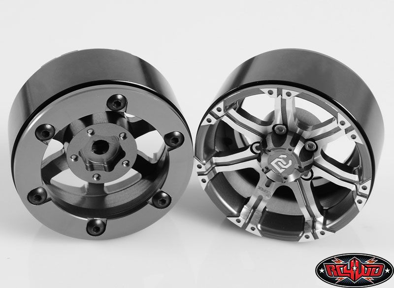 RC4WD 1.9" Dick Cepek Gun Metal 7 Internal Beadlock Wheels (4) – image 4