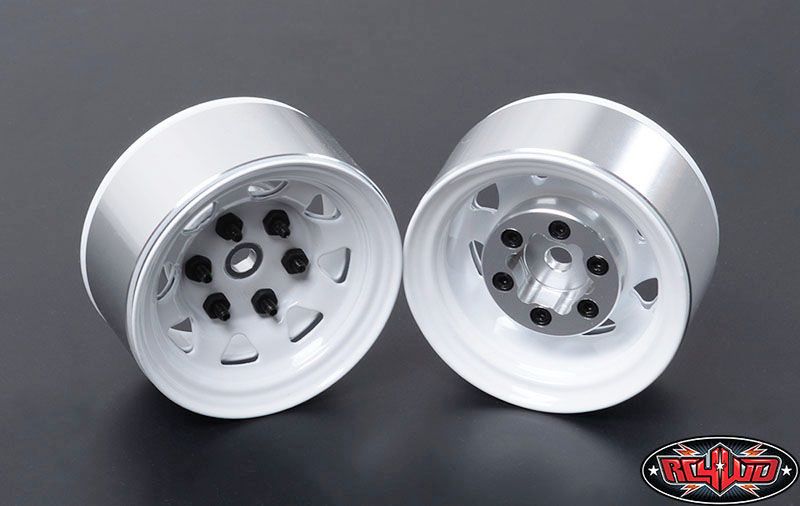 RC4WD 1.55" Stamped Steel Stock Beadlock Wheels (White) (4) – image 2