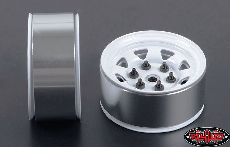 RC4WD 1.55" Stamped Steel Stock Beadlock Wheels (White) (4) – image 3
