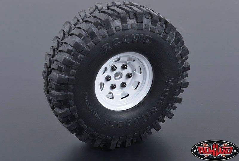 RC4WD 1.55" Stamped Steel Stock Beadlock Wheels (White) (4) – image 5
