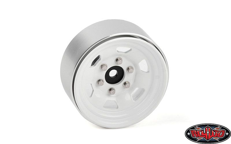 RC4WD 1.7" Stamped Steel Beadlock SR5 Wheels (White/Black) (4) – image 2