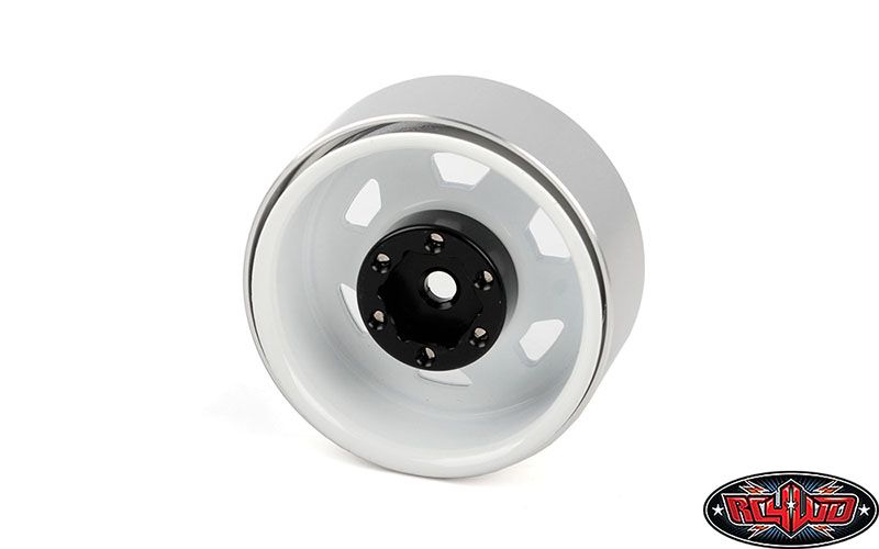 RC4WD 1.7" Stamped Steel Beadlock SR5 Wheels (White/Black) (4) – image 3