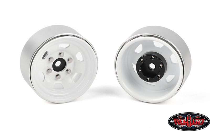 RC4WD 1.7" Stamped Steel Beadlock SR5 Wheels (White/Black) (4) – image 4