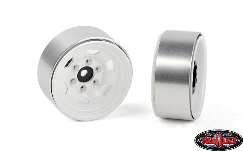 RC4WD 1.7" Stamped Steel Beadlock SR5 Wheels (White/Black) (4) – image 5