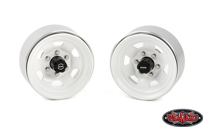 RC4WD 1.7" Stamped Steel Beadlock SR5 Wheels (White/Black) (4) – image 11