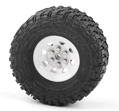 RC4WD 0.7" Stamped Steel Stock Beadlock Wheels (White) (4) – image 4