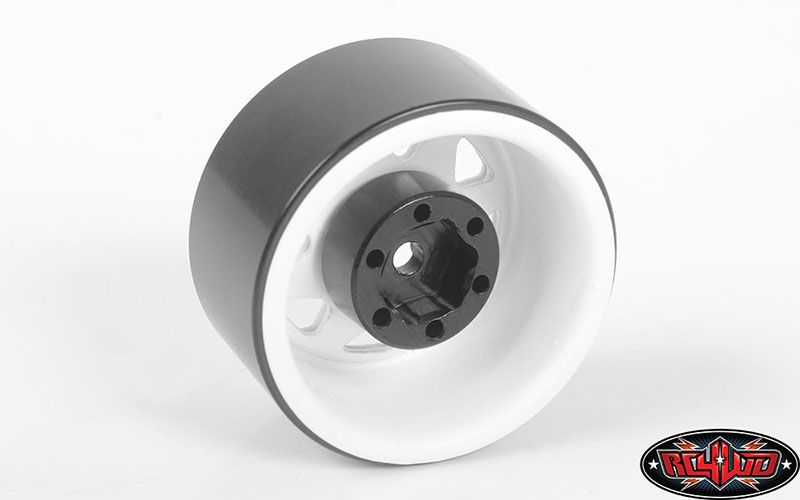 RC4WD 1.0" Stamped Steel Stock Beadlock Wheels (White) (4) – image 5
