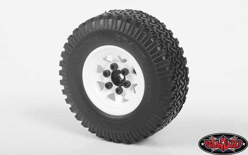 RC4WD 1.0" Stamped Steel Stock Beadlock Wheels (White) (4) – image 2