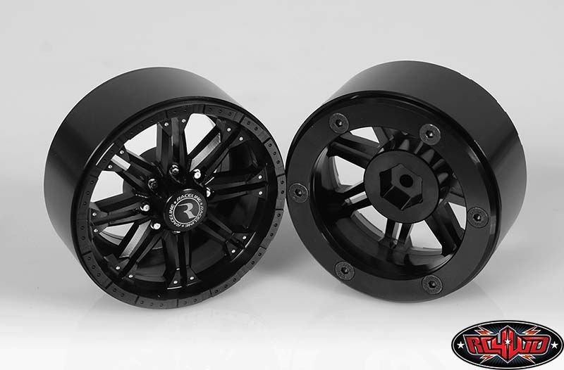 RC4WD 2.2" Raceline Octane Beadlock Wheels (Black) (4) – image 2