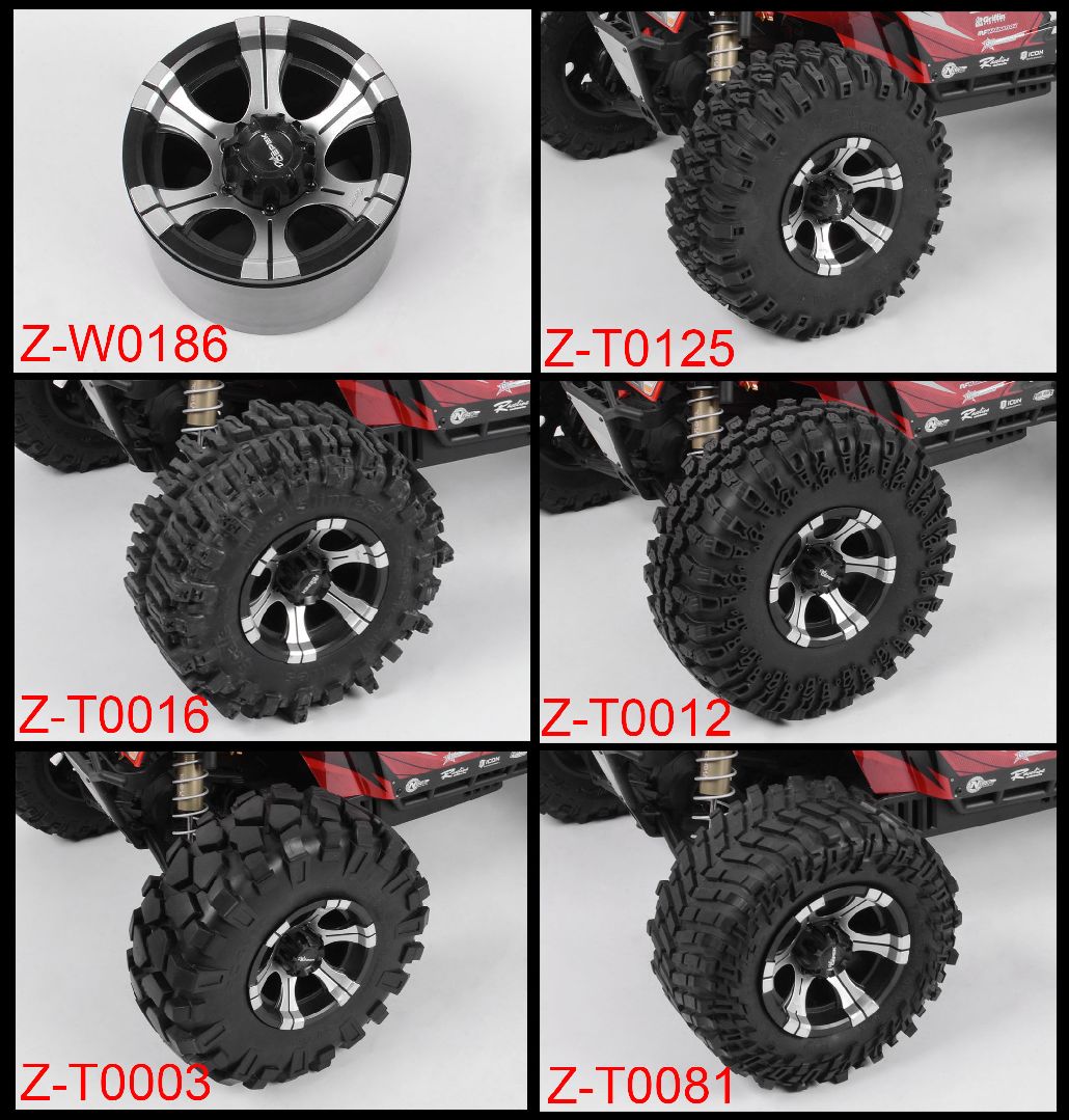 RC4WD 3.8" Dick Cepek DC-2 40 Series Internal BL Plastic Whls(2) – image 11