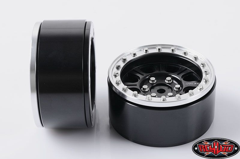 RC4WD 1.9" Raceline Monster Beadlock Wheels (Black/Silver) (4) thumbnail 3