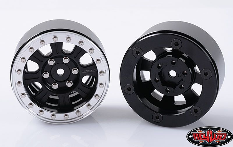 RC4WD 1.9" Raceline Monster Beadlock Wheels (Black/Silver) (4) thumbnail 5