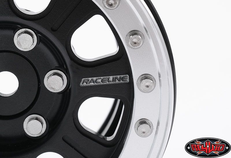 RC4WD 1.9" Raceline Monster Beadlock Wheels (Black/Silver) (4) thumbnail 2