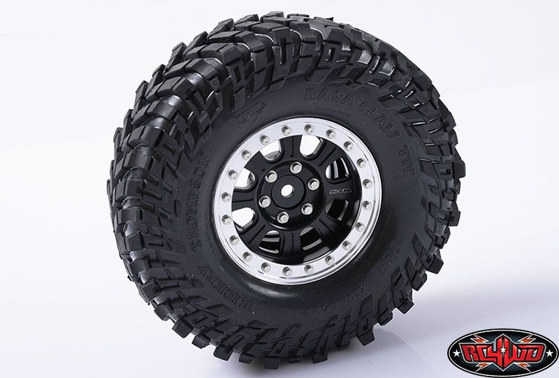 RC4WD 1.9" Raceline Monster Beadlock Wheels (Black/Silver) (4) thumbnail 6