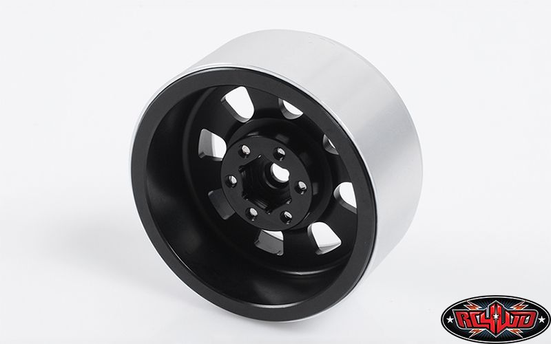RC4WD 2.2" Raceline Monster Beadlock Wheels (Black/Silver) (4) – image 2