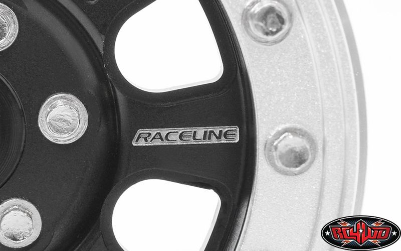 RC4WD 2.2" Raceline Monster Beadlock Wheels (Black/Silver) (4) – image 6