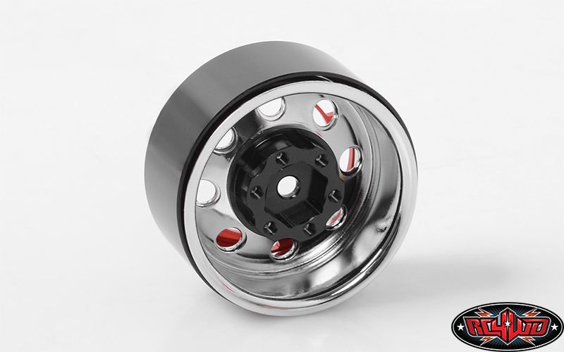 RC4WD 1.7" TRO Stamped Steel Beadlock Wheels (Red/Chrome) (4) – image 3