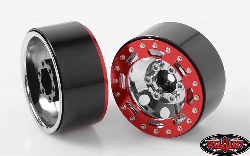 RC4WD 1.7" TRO Stamped Steel Beadlock Wheels (Red/Chrome) (4) – image 5
