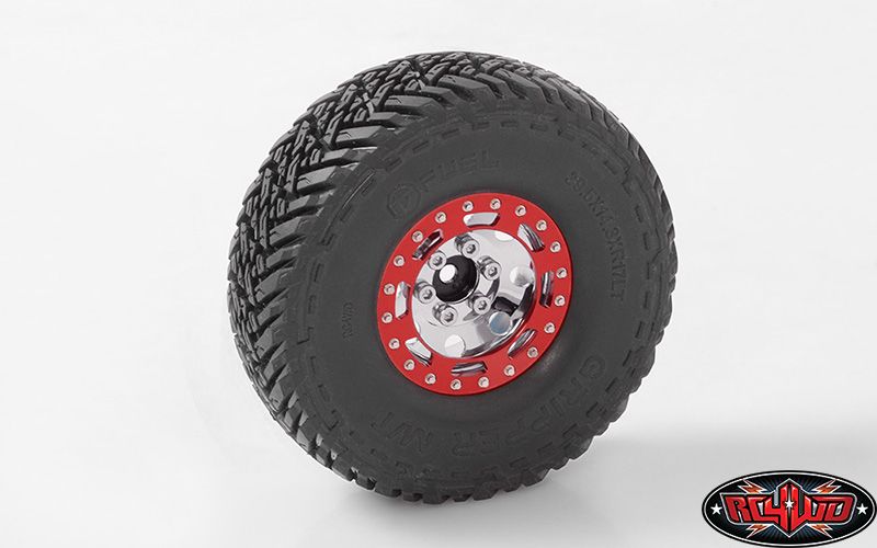 RC4WD 1.7" TRO Stamped Steel Beadlock Wheels (Red/Chrome) (4) – image 4
