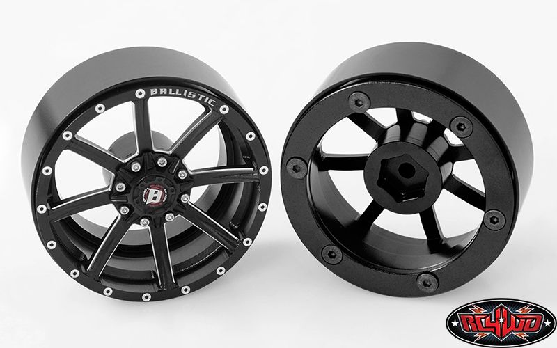 RC4WD 2.2" Ballistic Offroad Razorback Beadlock Wheels(Black)(4) thumbnail 3