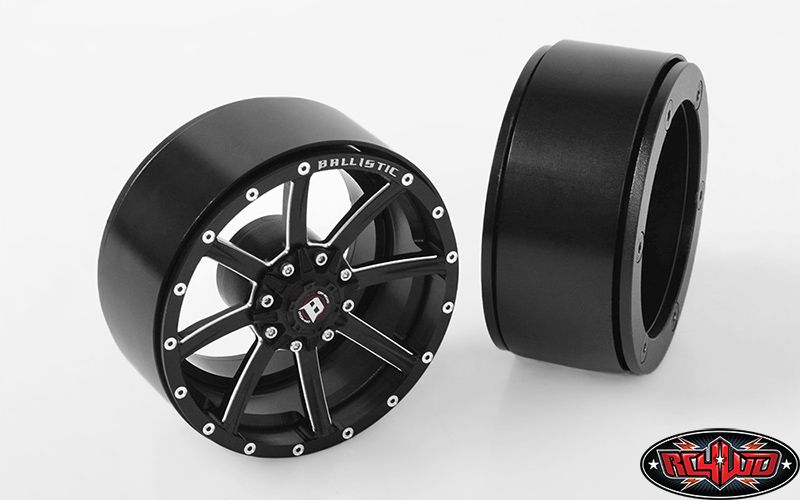 RC4WD 2.2" Ballistic Offroad Razorback Beadlock Wheels(Black)(4) thumbnail 5