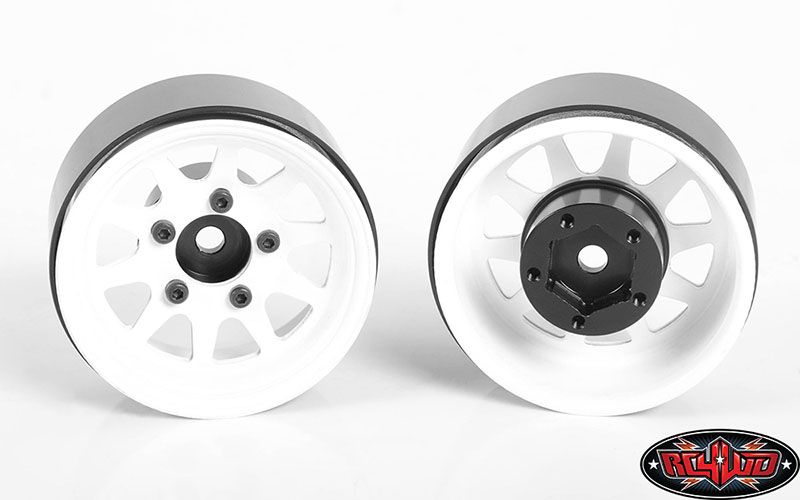 RC4WD 1.55" OEM Stamped Steel Beadlock Wheels (White) (4) – image 4